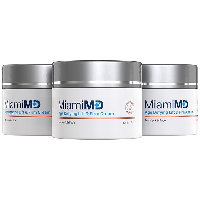 Age-Defying Lift & Firm Cream - Anti Aging and Skin Firming For All Types - Paraben Free - Fragrance Free Cruelty Free BHA Free 50 ml (1.7oz) - 3 PACK