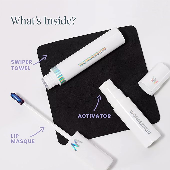 Wonderskin Wonder Blading Lip Stain Peel Off and Reveal Kit - Long Lasting, Waterproof Pink Lip Tint, Transfer Proof Natural Lip Stain Kit (First Kiss)