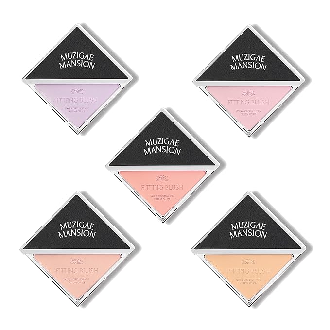 MUZIGAE MANSION FITTING BLUSH Vegan Powder Lightweight, Smooth, Blendable, Face Enhancing Makeup Color (Kinda)