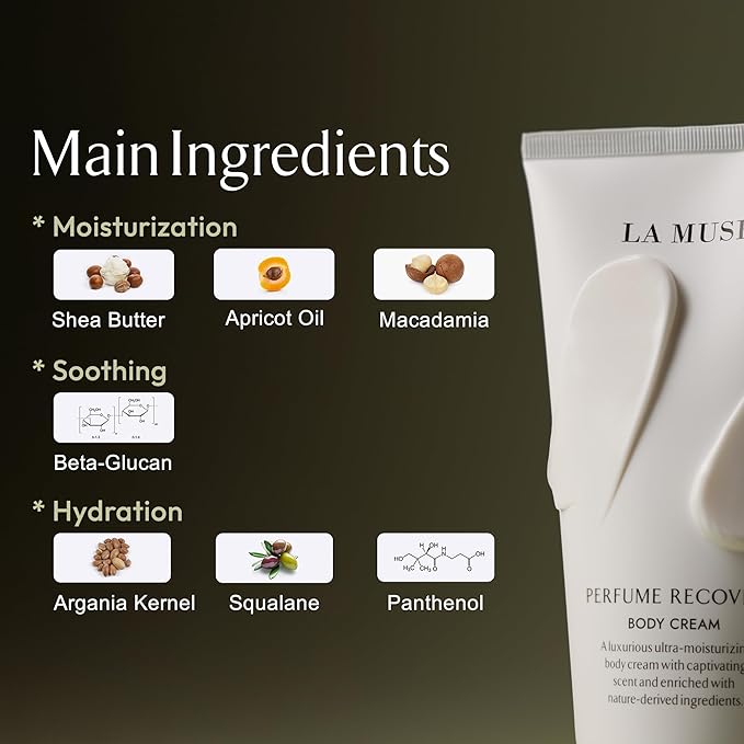 LA MUSE Perfume Body Lotion for Women(Floral Musk) | Body Cream for Women, Dry Skin with Shea Butter, Peptide | Softens & Comforts Sensitive Skin with Silky Smooth Finish, Non-Sticky | 10.14 fl oz