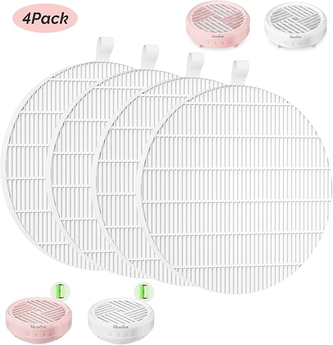 MelodySusie SProR Nail Dust Collector Replacement Filter,4 Pack Reusable Dust Filter for MelodySusie SProR Nail Dust Vacuum Fan Collector Extractor Electric Dust Suction Machine