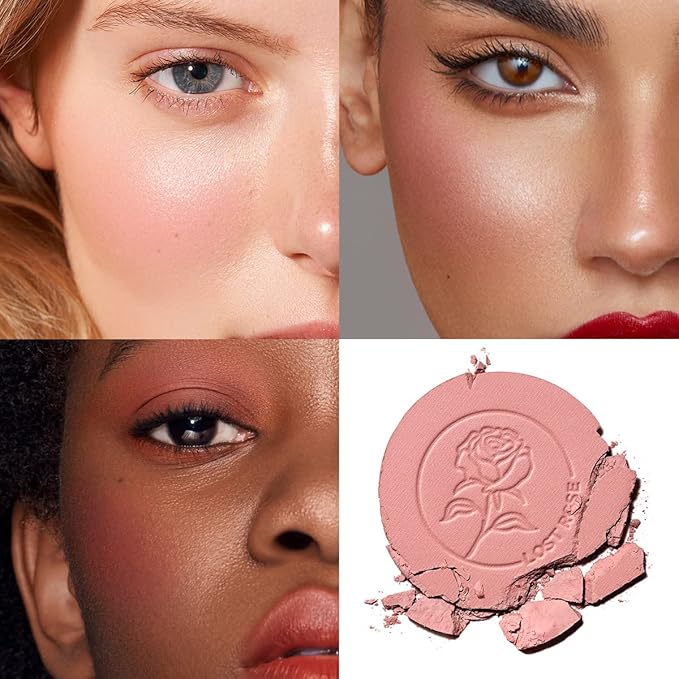 Face Blush, Powder Blush Makeup, Longlasting Highly Pigmented Face makeup, Smooth, Vegan & Cruelty Free, 1 Count, 04 LOST ROSE