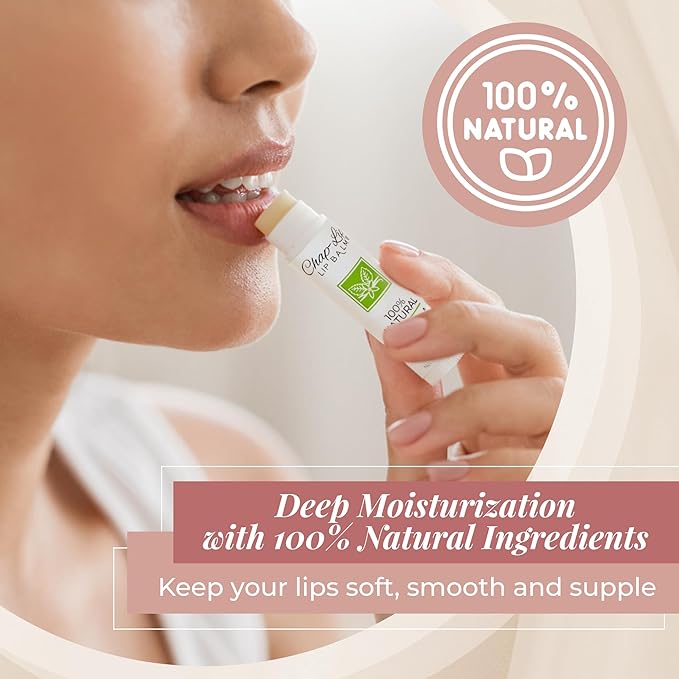 100% Natural Lip Balm Set, Hydrating and Moisturizing Beeswax Natural Flavor Assortment, Lip Moisturizer for Dry Lips, Cocoa Butter, Petroleum Free, 24 Count, 2Pack