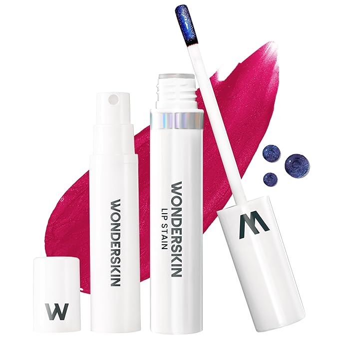 Wonderskin Wonder Blading Lip Stain Peel Off and Reveal Kit - Long Lasting, Waterproof Pink Lip Tint, Transfer Proof Natural Lip Stain Kit (Darling)