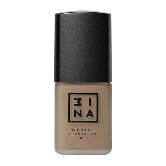 3INA The 3-In-1 Foundation 215 - Vegan Formula - Combination Of Primer, Concealer And Foundation - Medium Coverage - Natural Finish - Perfect For Covering Lines And Blemishes - Long Lasting - 1.01 Oz