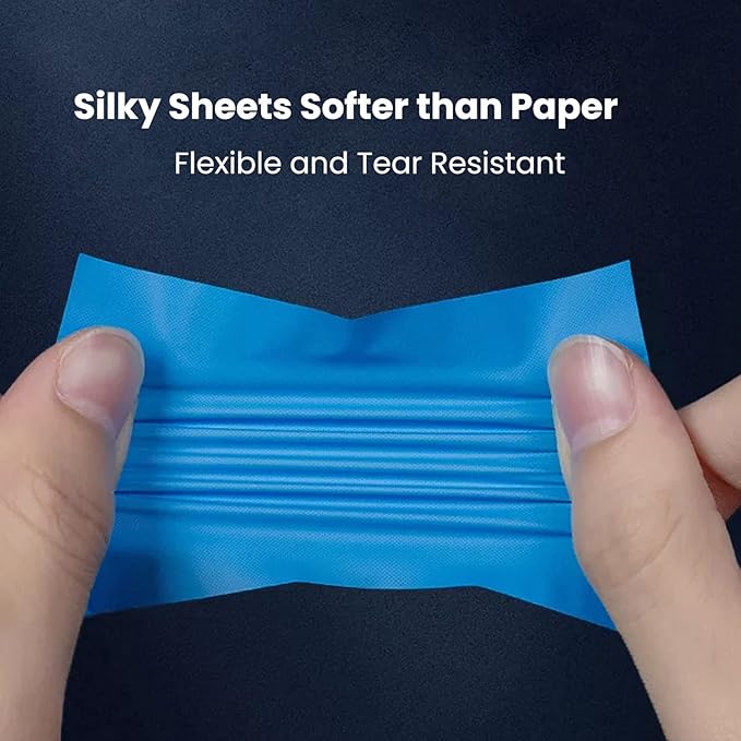 ROSELYNBOUTIQUE Oil Blotting Sheets for Face - Organic Premium Flexible Silky Blotting Sheets Instant Oil-Absorbing Remove Excess Oil & Shine Oil Control Films (50)