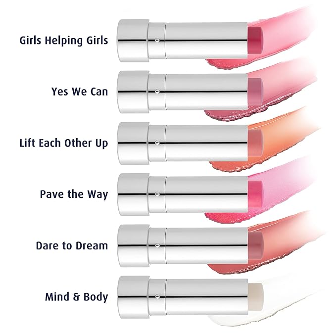 Lune+Aster Tinted Lip Balm - Girls Helping Girls - Vegan, antioxidant-rich vitamins C and E tinted lip balm provides a sheer customizable flush of color for soft, smooth lips