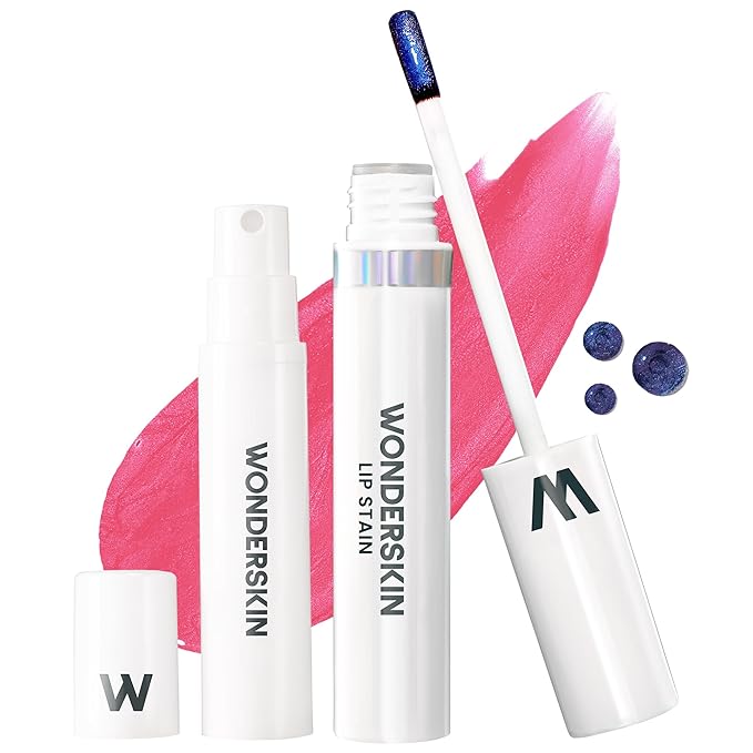 Wonderskin Wonder Blading Lip Stain Peel Off and Reveal Kit - Long Lasting, Waterproof Pink Lip Tint, Transfer Proof Natural Lip Stain Kit (Sweetheart)
