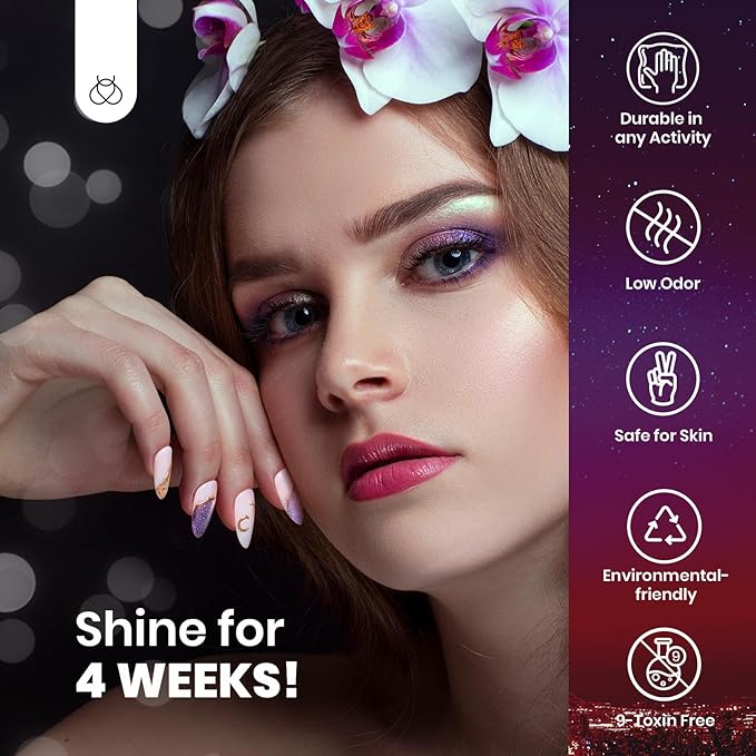 Beetles Cat Eye Gel Nail Polish Set 6 Colors Glitter Red Purple Blue Nail Polish with Magnet Spring Gel Polish Soak Off U V Led Gifts for Women Girls Salon DIY Home