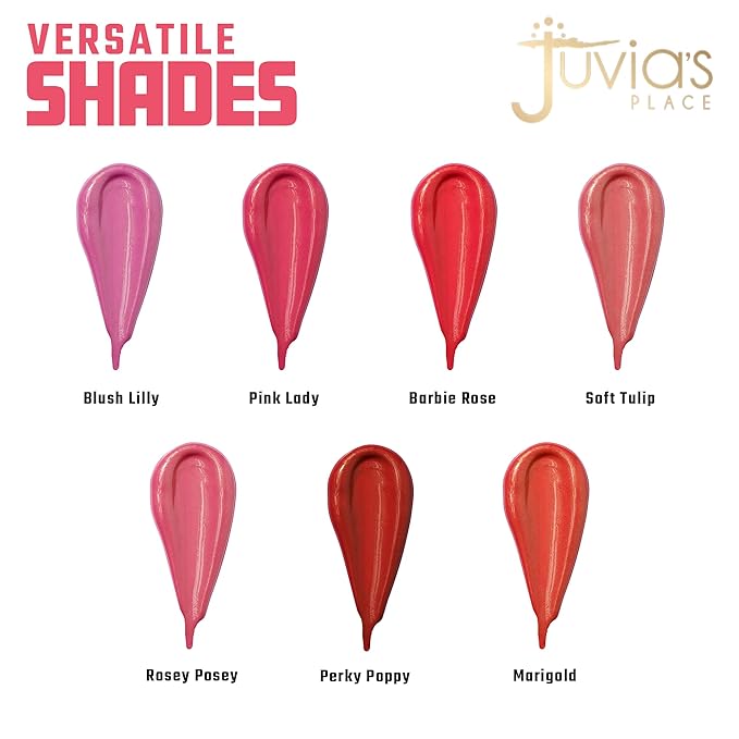 Juvia's Place Blushed Liquid BlushLighter Soft Tulip Glow - Liquid Blush for Cheeks with Luminous Glow, Long-Wearing, Buildable & Highly-Pigmented Makeup Blush, Easy to Blend Liquid Blush