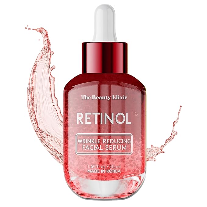 Retinol Serum For Face - Dermatologist Tested, Anti-Aging, Fine Lines & Wrinkles & Post-Acne Marks Treatment - Clean Beauty, Cruelty-Free Korean Skin Care for All Skin Types - 1.69oz