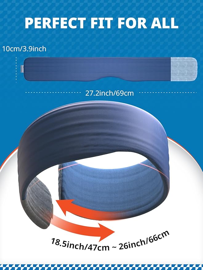 Sleep Mask, Eye Mask for Sleeping, Upgrade Ultra-Soft Blackout Eye Cover for Women Men, Wider Adjustable Strap for Side Sleeper, Travel, Nap, Yoga, Relief Eye, Blue