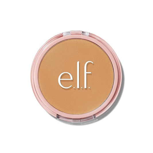 e.l.f. Halo Glow Powder Filter, Ultra-fine Finishing Powder, Smooths The Look of Pores & Fine Lines, Creates A Soft-Focus Glow, Vegan & Cruelty-Free, Tan Warm