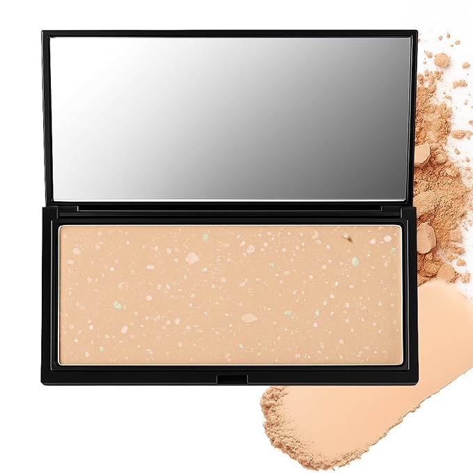 Ready to Wear Lasting Couture Finish - Color Correcting Powder Makeup Compact, Universal Correcting Foundation - Deluxe Size