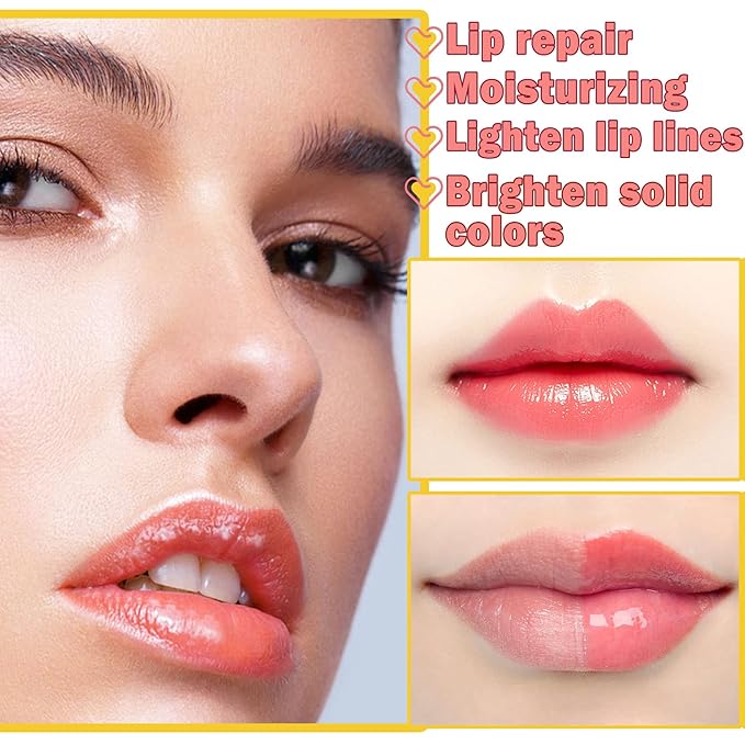 2Pcs Honey Pot Bee Lip Balm with Honey Spoon,Honey Lip Sleeping Mask Overnight 24HR Repair Lip Reduces Lip Lines,Exfoliator Moisturizing Moisture Dry & Chapped Lip Care Products