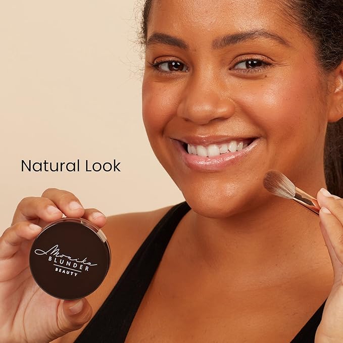 Monika Blunder Beauty - Blunder Cover Foundation Concealer - Shade: 5.5 - Fünf.5 - Medium/Deep, Warm Yellow Undertones - Clean Beauty, All-In-One, Cruelty-Free, Vegan - 0.62 oz