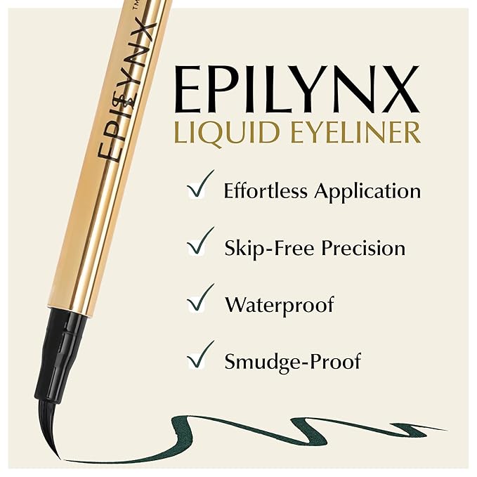 Waterproof Eyeliner - Smudge-Proof Liquid Eyeliner Pen with Precision Tip for Smooth, Long-Lasting Application - Vegan, Hypoallergenic & Gluten-Free Eye Liner - 2mL Green