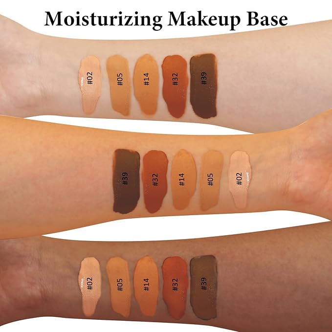 Liquid Foundation Makeup, Improves Uneven Skin Tone, Lightweight and Flawless Coverage for Hours 32# TAN