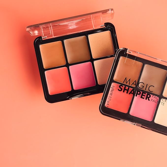 Catrice | Magic Shaper Face Cream Palette | Blush, Bronzer, & Highlighter | Longwearing, Blendable, & Buildable | Vegan & Cruelty Free