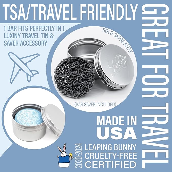 Bay Rum Shampoo Bar – Vegan, Sulfate-Free, Made in USA | 3-in-1 Men’s Shampoo, Conditioner & Body Wash | Ideal for All Hair Types | 60+ Washes, Travel-Friendly