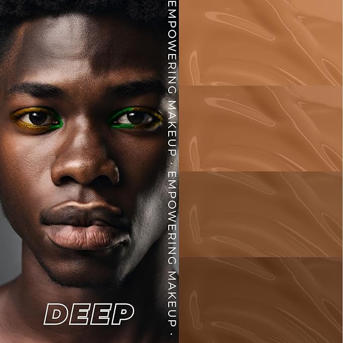 LAMEL OhMy Clear Face Full Coverage Foundation - Acne Coverage - Salicylic Acid & Tea Tree Extract - Dewy & Flawless Finish - Sensitive Skin Care - Organic & Oil-Free - 412, 1.35 fl.oz