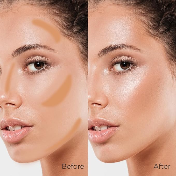 Contour Stick Makeup, Cream Contour Stick for A Naturally Sculpted Look,Long-Wear & Hydrating Formula, Buildable Color for Fair to Fair Light | Vegan & Cruelty-Free | 15g/0.53fl.Oz