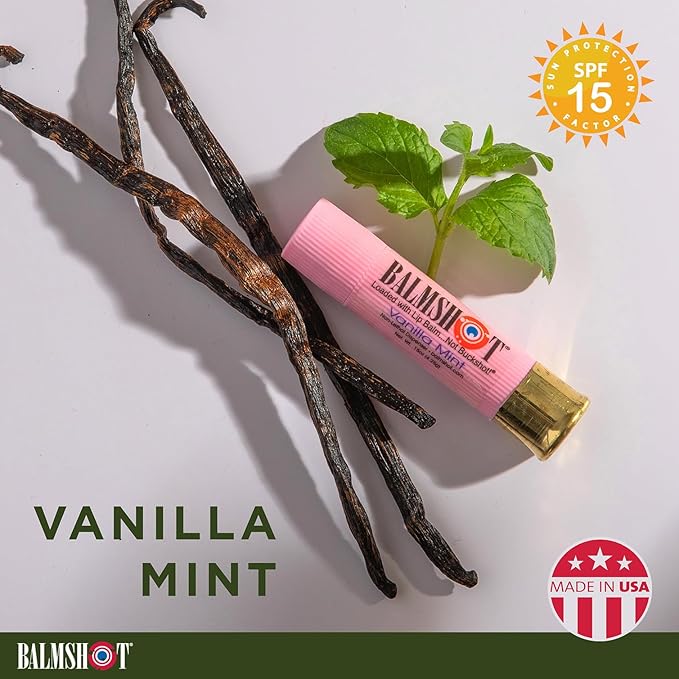 BALMSHOT Lip Balm Two Pack of Classic & Pure Pink