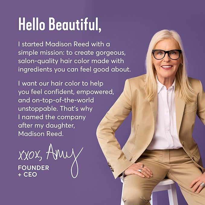 Madison Reed Radiant Hair Color Kit | 4NA Darkest Ash Brown (Messina Brown) for 100% Gray Hair Coverage | Salon Quality Permanent Hair Dye | PPD-Free & Ammonia-Free | (Packaging May Vary) 2 Pack