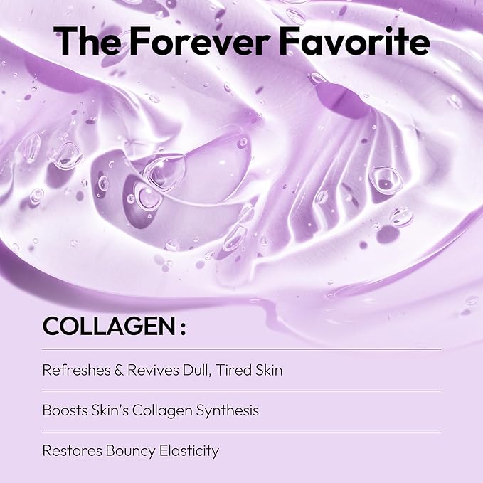 LAPCOS Collagen Sheet Mask, Firming Daily Face Mask with Collagen Peptides for Anti-Aging, Helps to Minimize Wrinkles, Restores Skin Elasticity & Firmness, Korean Beauty Favorite, 5-Pack