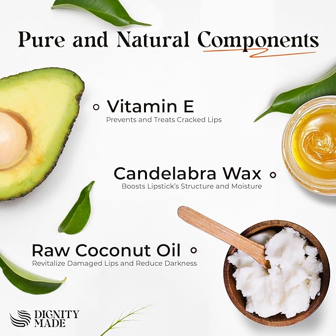 Moisturizing Lip Balm – Soothing & Fragrance-Free, Pack of 5 - Vegan w/Nourishing Coconut Oil, Cocoa Butter & Essential Oils – 4.4ml (0.15oz) Each – Lip Care Set