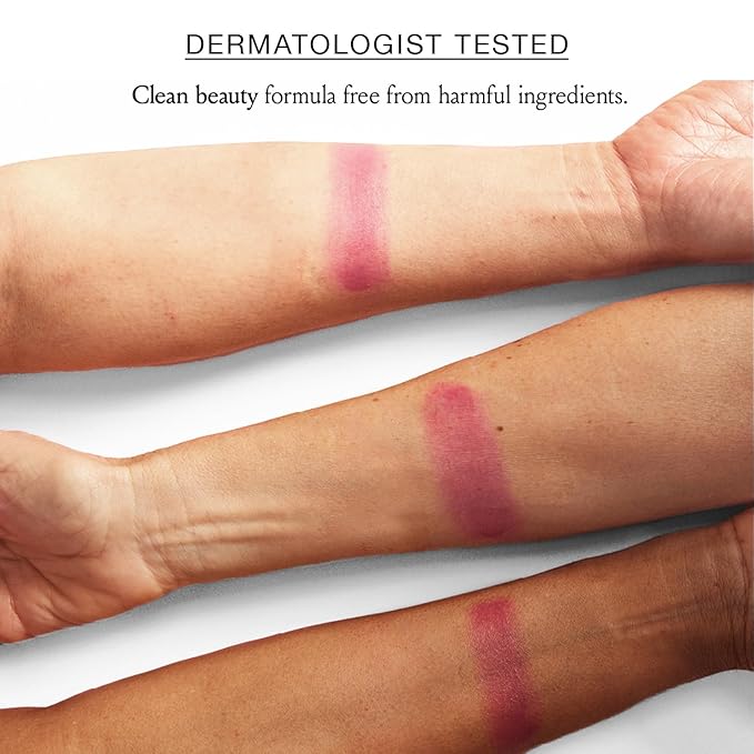 BOOM! by Cindy Joseph Boomstick Creamy Blush Stick and Lipstick - Long Wearing Blendable and Buildable Color - Vegan Multistick for Cheeks & Lips for Older Women & Mature Skin - Peony Pink