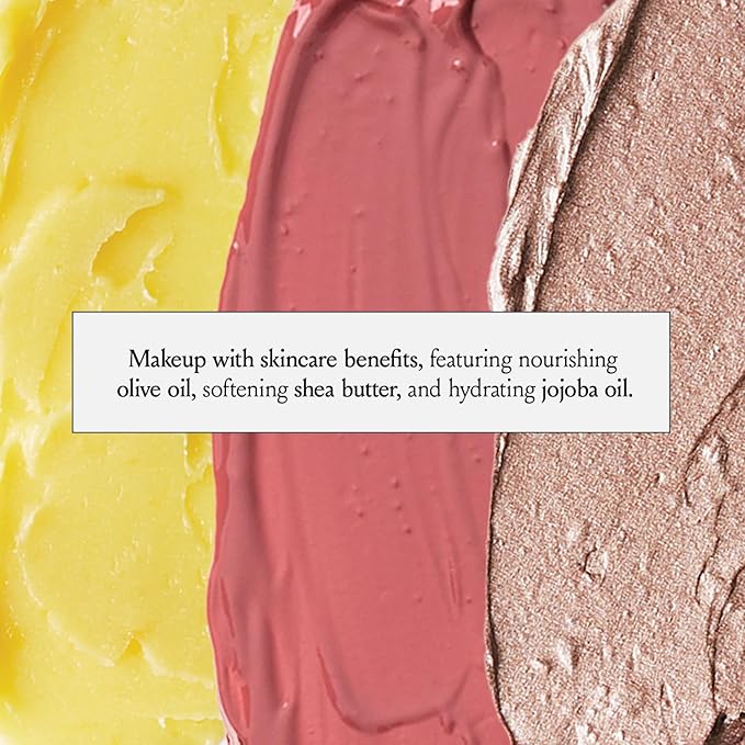 BOOM! by Cindy Joseph Boomstick Trio - 3 Pack Boom Makeup Sticks - Blush Stick in Rose Nude, Highlighter Stick & Moisturizer Stick - Multi-Use Vegan Makeup Sticks for Older Women & Mature Skin