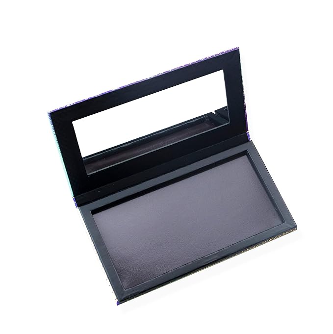 Mermaid Empty Magnetic Palette, Fish scale Empty Magnetic Palette for Highlighters Eyeshadows Lipstick Blush Powder Rectangle Large size (Fish Scales)