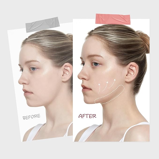 ROUND LAB Camellia Deep Collagen V Lifting Gel Mask 1ea | Double-chin Mask, Instant Cooling & Depuffing, Face Toning Belt, Collagen V-line, Improves Sagging Skin, Lifting & Firming 10g/0.35oz