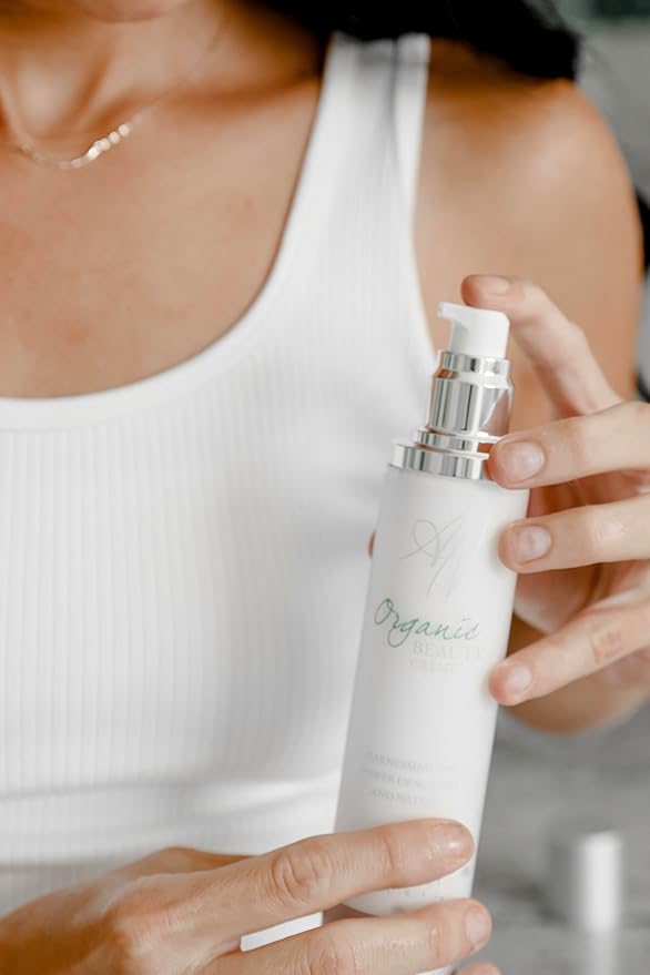 Organic Beauty Cream 4oz with Anti-Aging Antioxidants and Essential Fatty Acids Plant Based Made in USA