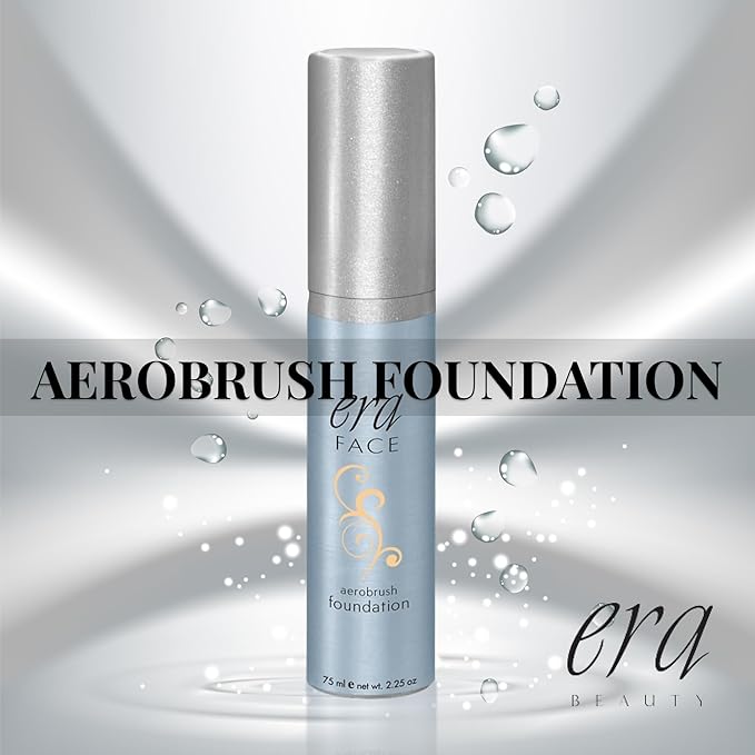 ERA Face spray makeup (Y5 Wheat, 2.25 oz) - airbrush foundation, everyday, buildable, professional spray on cosmetics by Era Beauty