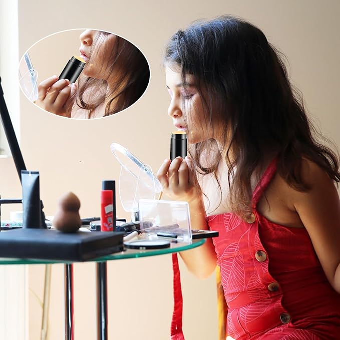 12 Pieces 15g Black Plastic Deodorant Containers,Empty 1/2 oz Travel Lip Balm Tubes,Refillable Twist-UP Solid Perfume Tubes,Lipstick Tubes for DIY