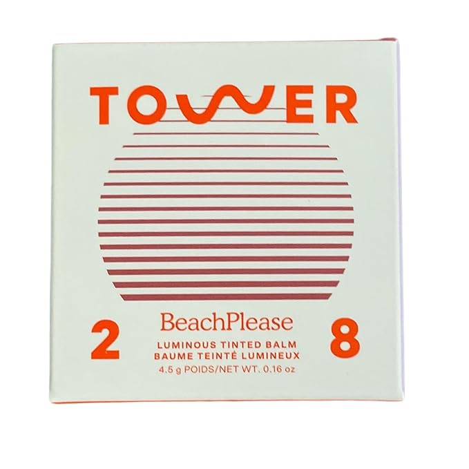 Tower 28 Beauty BeachPlease Cream Blush for Cheeks and Lips - Multi-Purpose Lip and Cheek Tint in Orange Blush - for Sensitive Skin – Color POWER HOUR, Luminous Finish