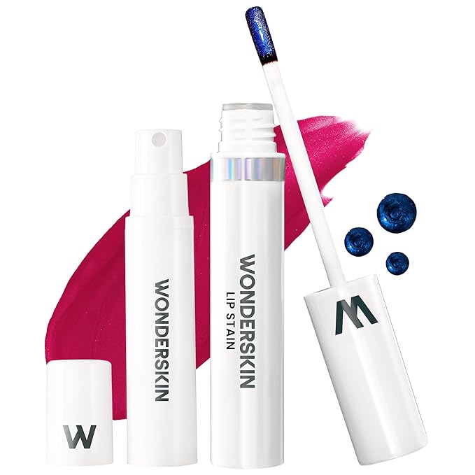 Wonderskin Wonder Blading Lip Stain Peel Off and Reveal Kit - Long Lasting, Waterproof Pink Lip Tint, Transfer Proof Natural Lip Stain Kit (Darling)