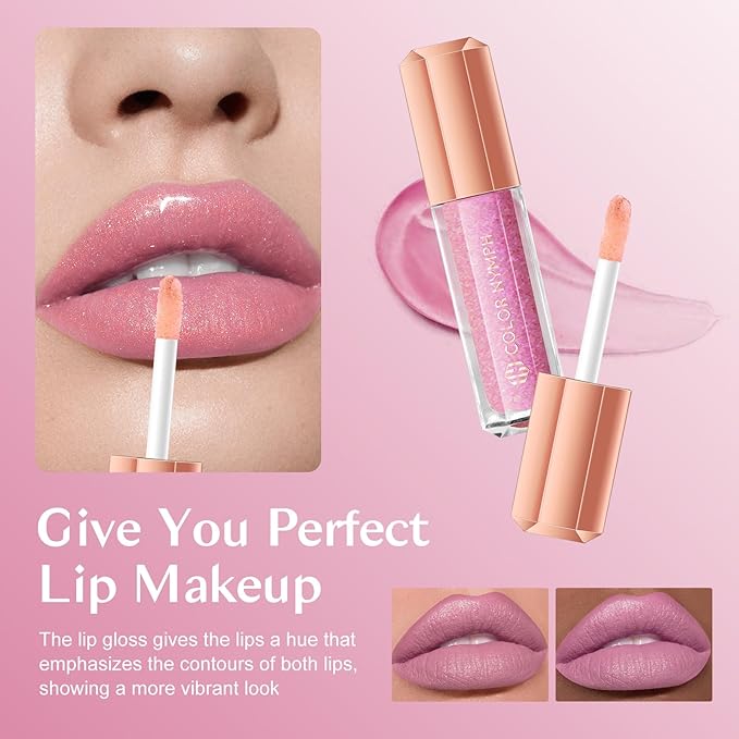 Color Nymph Beginner Makeup Kit For Teens, Girls Makeup kits With Recyclable And Key-Lockable Cabinet Included 17-Colors Eyeshadows Blushes Bronzer Highlighter Lipstick Brushes Mirror(Pink)