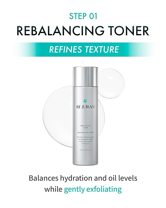 REJURAN® Total Aesthetic Skincare Set, c-PDRN® - Salmon DNA Rejuvenating Daily Skincare Kit for Anti-Aging, Firming & Deep Hydration. Gift Set for Radiant, Youthful Glass Skin. Korean Skincare.