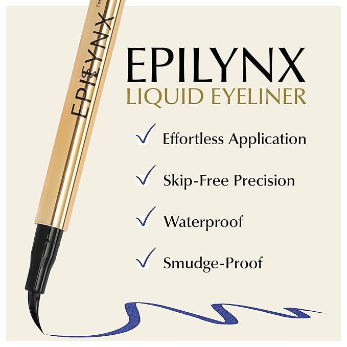Waterproof Eyeliner - Smudge-Proof Liquid Eyeliner Pen with Precision Tip for Smooth, Long-Lasting Application - Vegan, Hypoallergenic & Gluten-Free Eye Liner - 2mL Blue