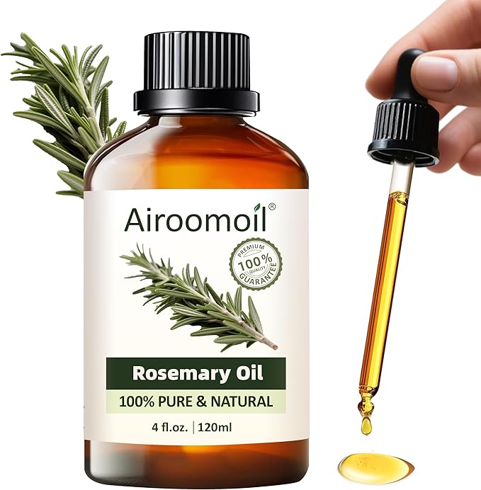 Pure Rosemary Essential Oil Hair Natural Aromatherapy Skin & Body Care Candle Making Home Fragrance Diffuser Oil 4 Fl Oz