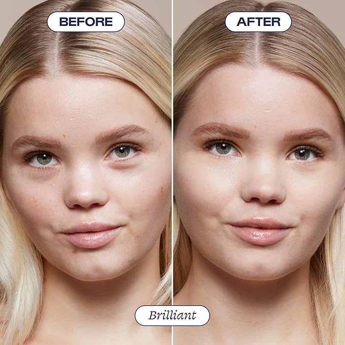 Alleyoop Game Face Concealer Makeup, Lightweight to Medium Buildable Coverage Under Eye Concealer, For Blemishes, Crease-proof and Hydrating with Aloe Stem Cell, Smooth Second Skin Finish - Brilliant