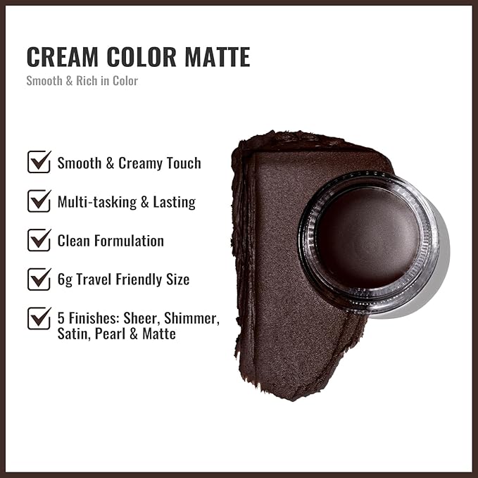 Oulac Matte Eyeshadow 3-in-1 Eyeshadow Eye Primer&Eyeliner Highly Pigmented Waterproof Smudge-proof Long Lasting Wear Smooth&Blendable Formula for Natural Look,Vegan & Cruelty-Free,CM07