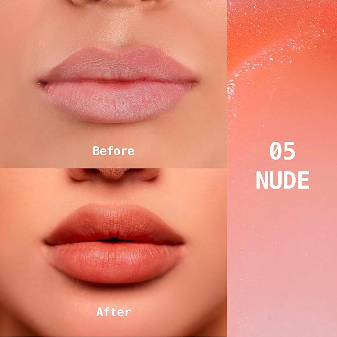 Ruby Kisses Balm Up Tinted Lip Balm, Non-Greasy Hydrating Formula, Nourishing Coconut Core & Vitamin E Infused, Lip Care with Natural Shine, Lightweight Sheer Color (Nude)