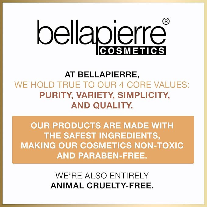 bellapierre Mineral Foundation SPF 15 - Loose Powder Foundation | Vegan & Cruelty Free Natural Makeup | Full Coverage Matte Finish | Hypoallergenic | Oil & Talc Free - 0.32 Oz - Café