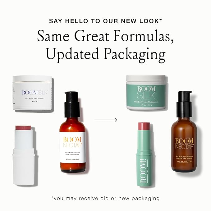 BOOM! by Cindy Joseph Boomstick Glimmer - Natural Face Highlighter Stick & Illuminator for Face & Body - Multi-Use Vegan Makeup Stick for Older Women & Mature Skin