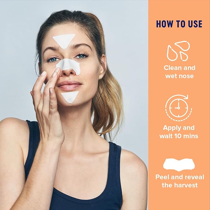 Bioré T-Zone Blackhead Remover Strips, Deep Cleansing Pore Strips, (5 Nose + 5 Face + 5 Chin Strips), Instant Pore Unclogging for the T-Zone Area, 15 Count