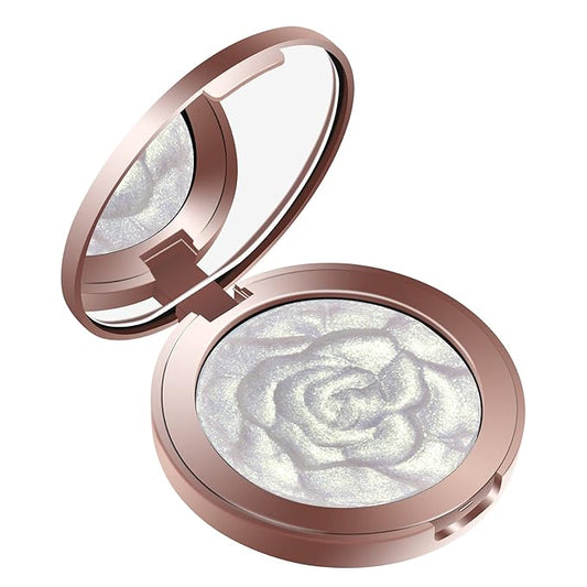 Highlighter Makeup, Cream Highlighter, Face Highlighter, Long Lasting Glitter Highlighter Makeup Palette - Silver White Highlighter